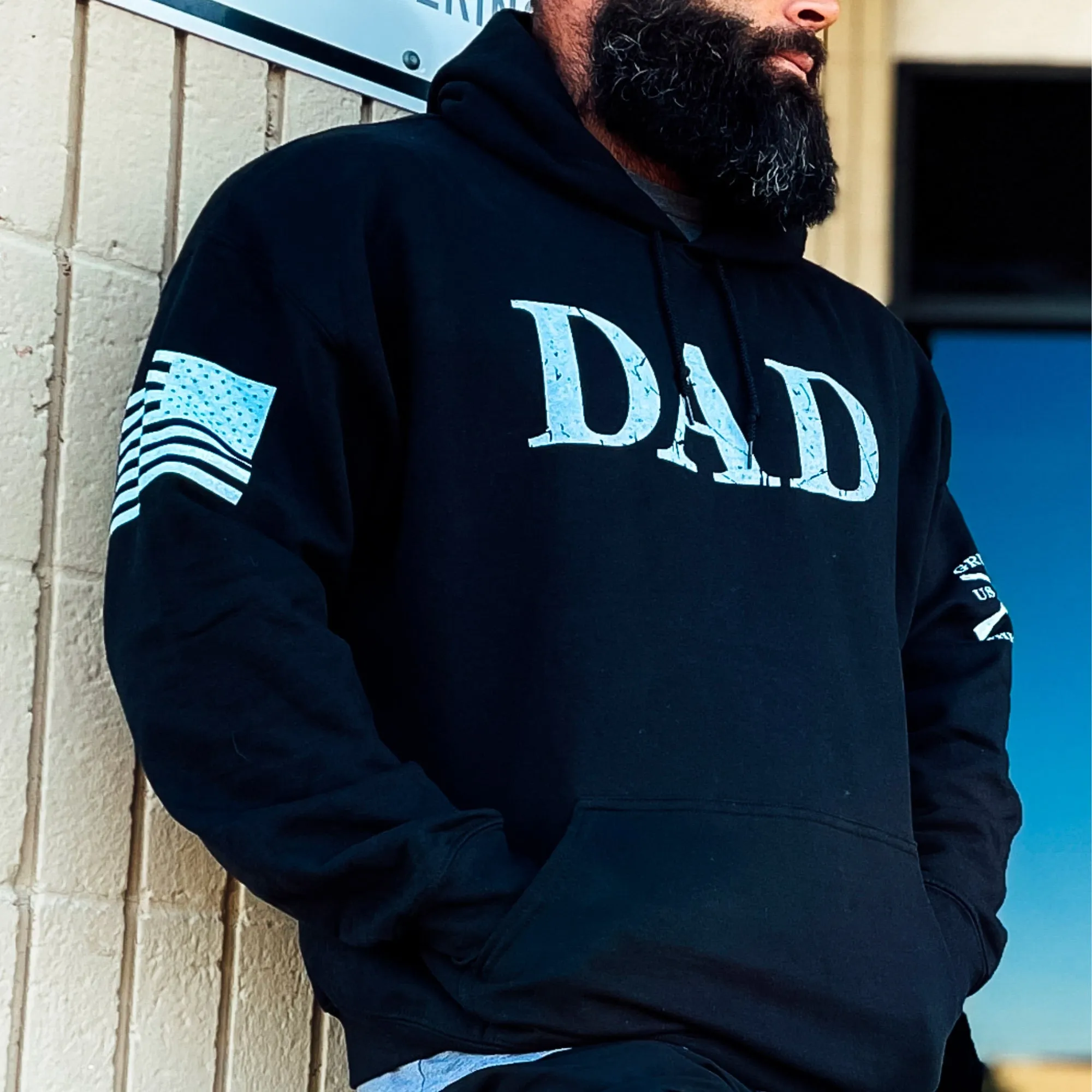 Dad Defined Hoodie - Black sold by Grunt Style product image thumbnail 2