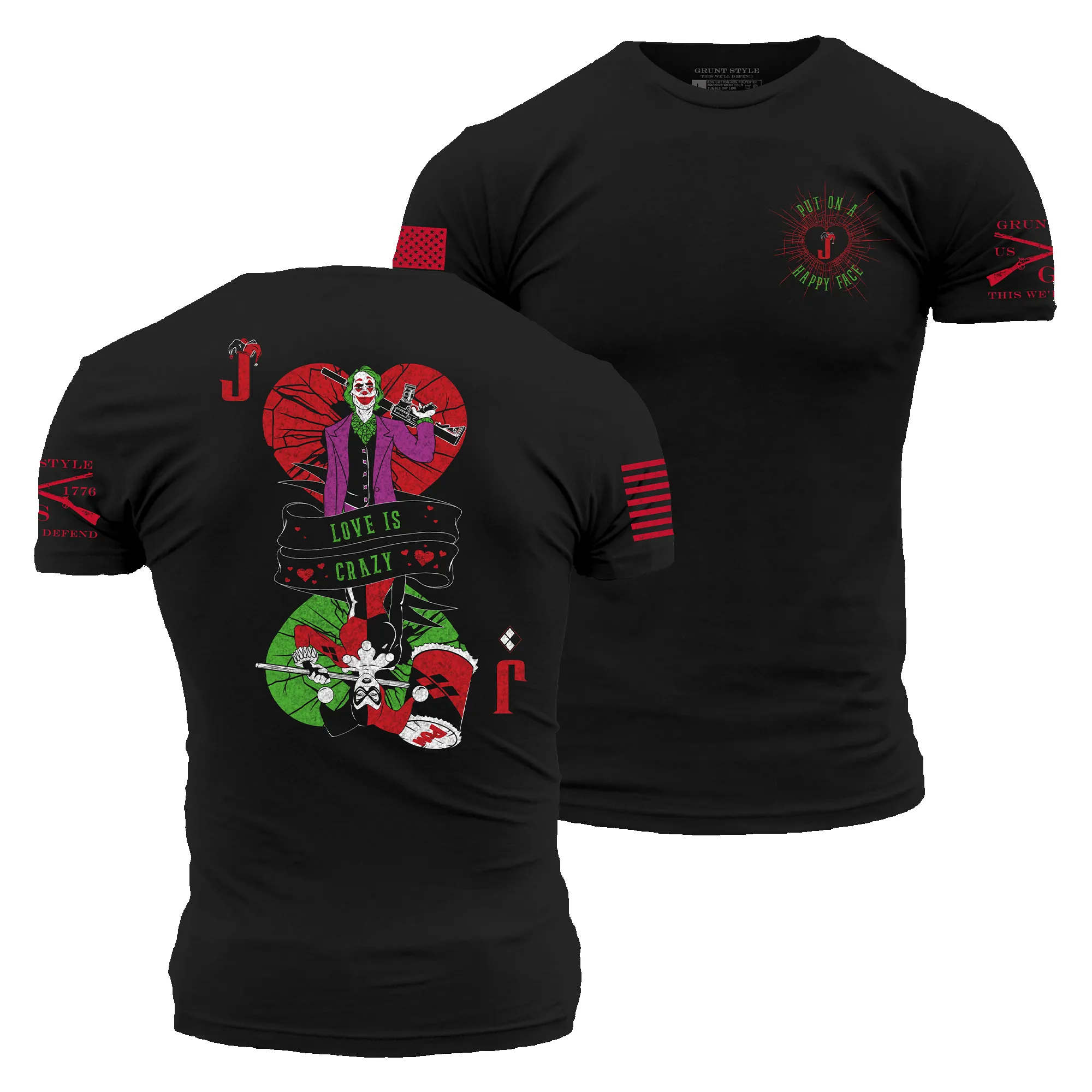 Love Is Crazy T-Shirt - Black sold by Grunt Style