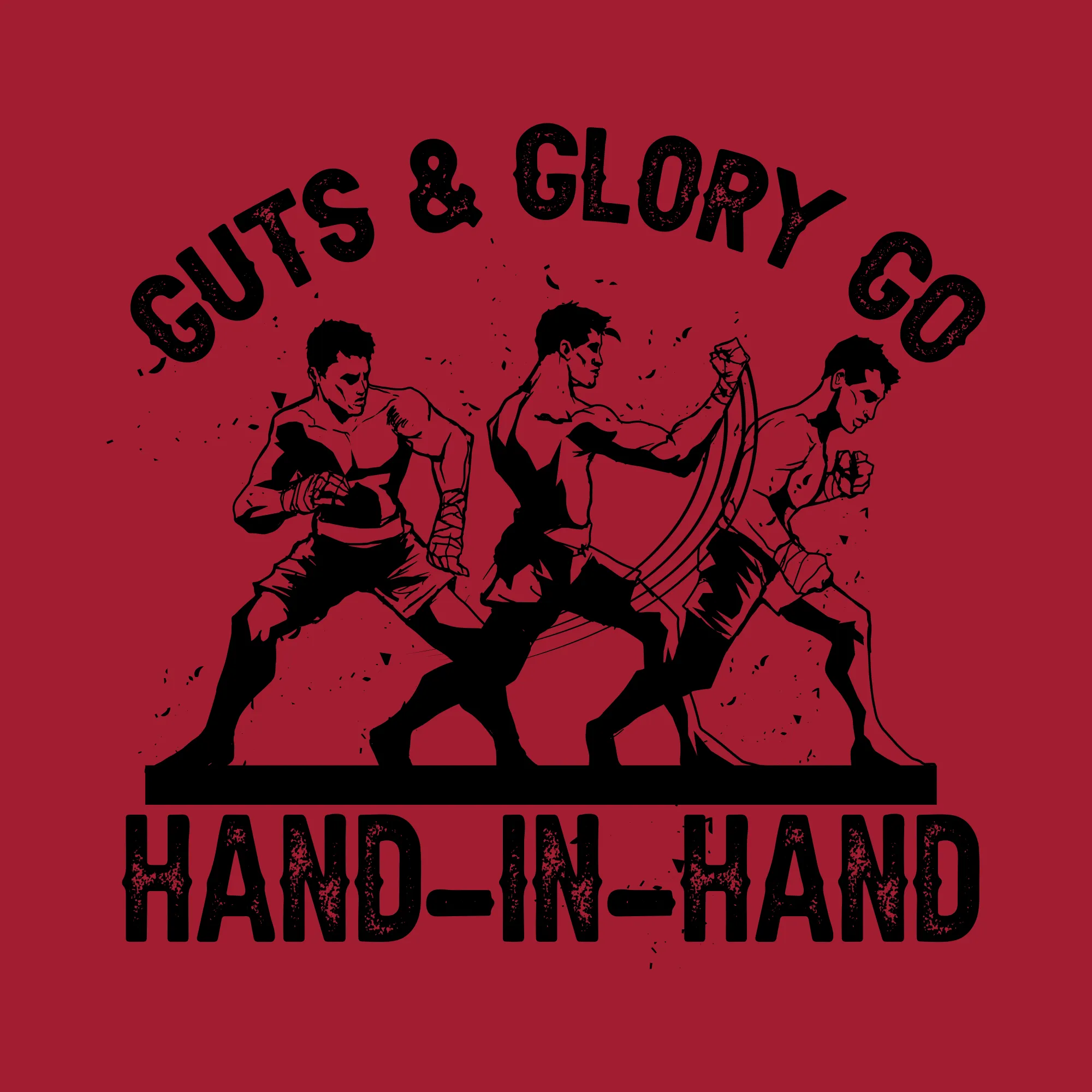 BKFC Guts & Glory T-Shirt - Red sold by Grunt Style product image thumbnail 2