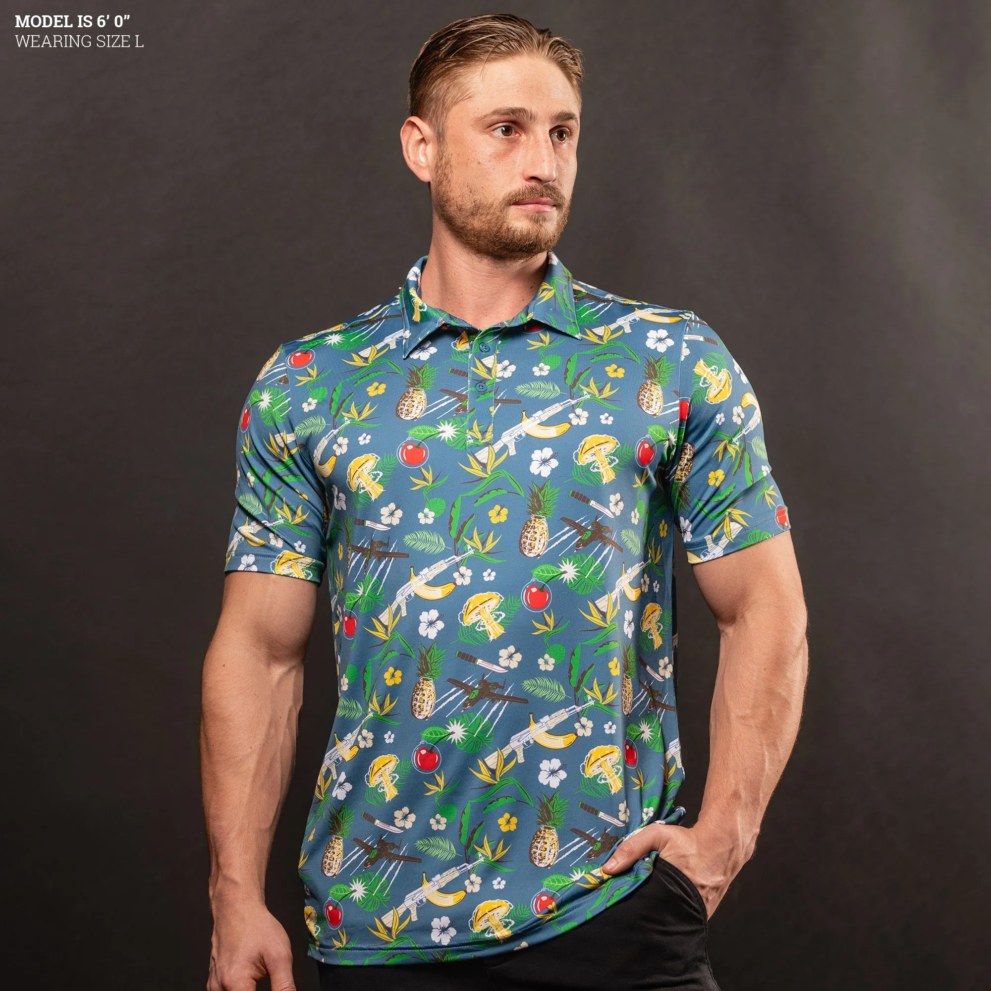 Men's Polo - Weapons Party sold by Grunt Style product image thumbnail 2