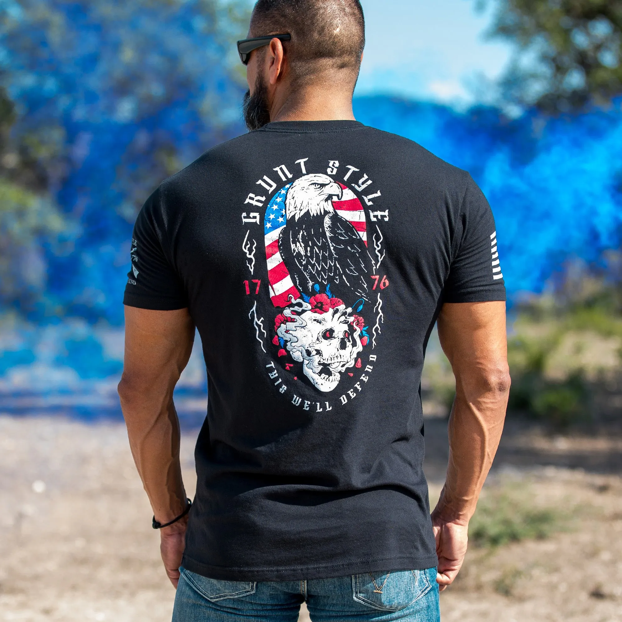 Eternal Eagle T-Shirt - Black sold by Grunt Style product image thumbnail 2
