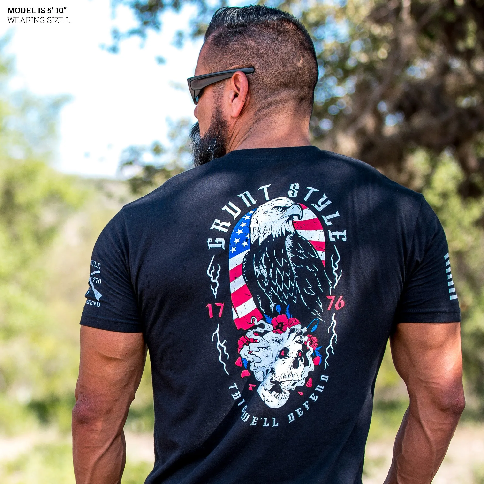 Eternal Eagle T-Shirt - Black sold by Grunt Style product image thumbnail 3