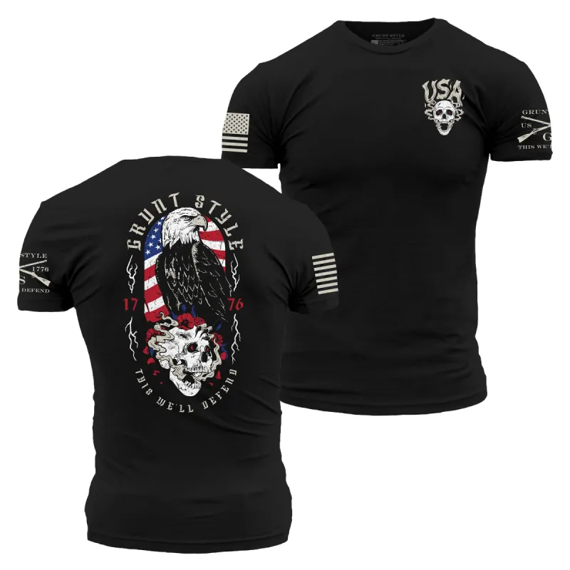 Eternal Eagle T-Shirt - Black sold by Grunt Style