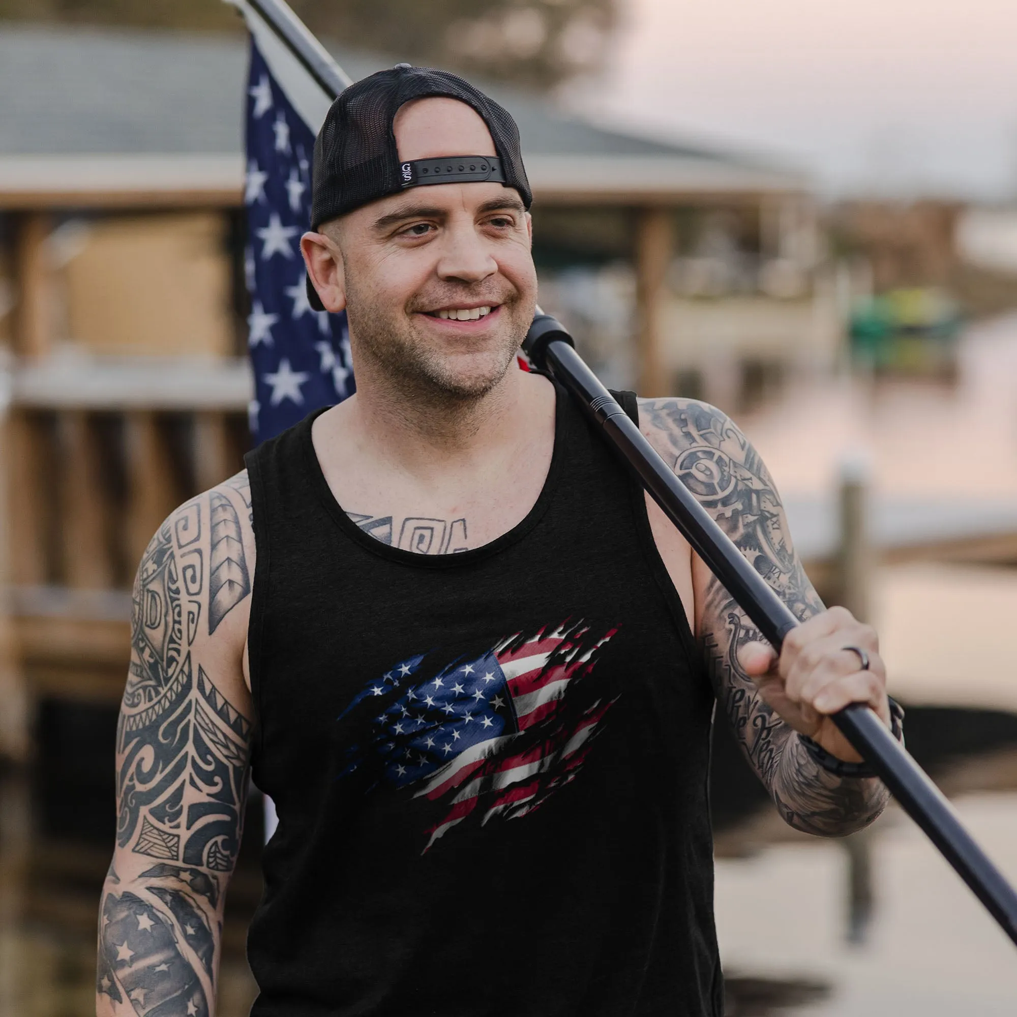 Still Standing Tank - Black sold by Grunt Style