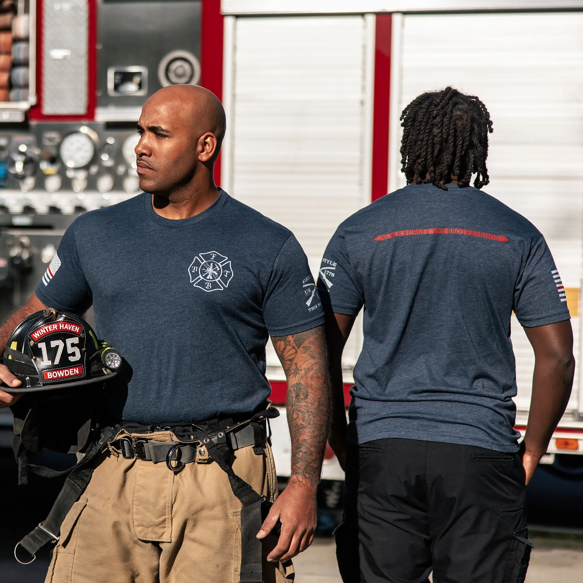 Brotherhood T-Shirt - Midnight Navy sold by Grunt Style product image thumbnail 2
