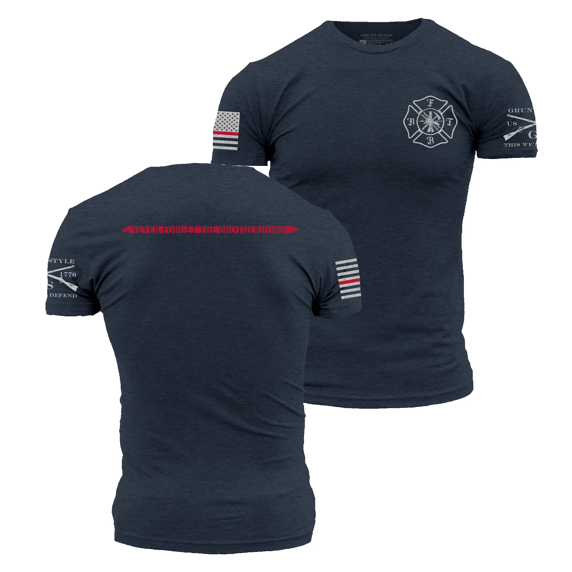 Brotherhood T-Shirt - Midnight Navy sold by Grunt Style