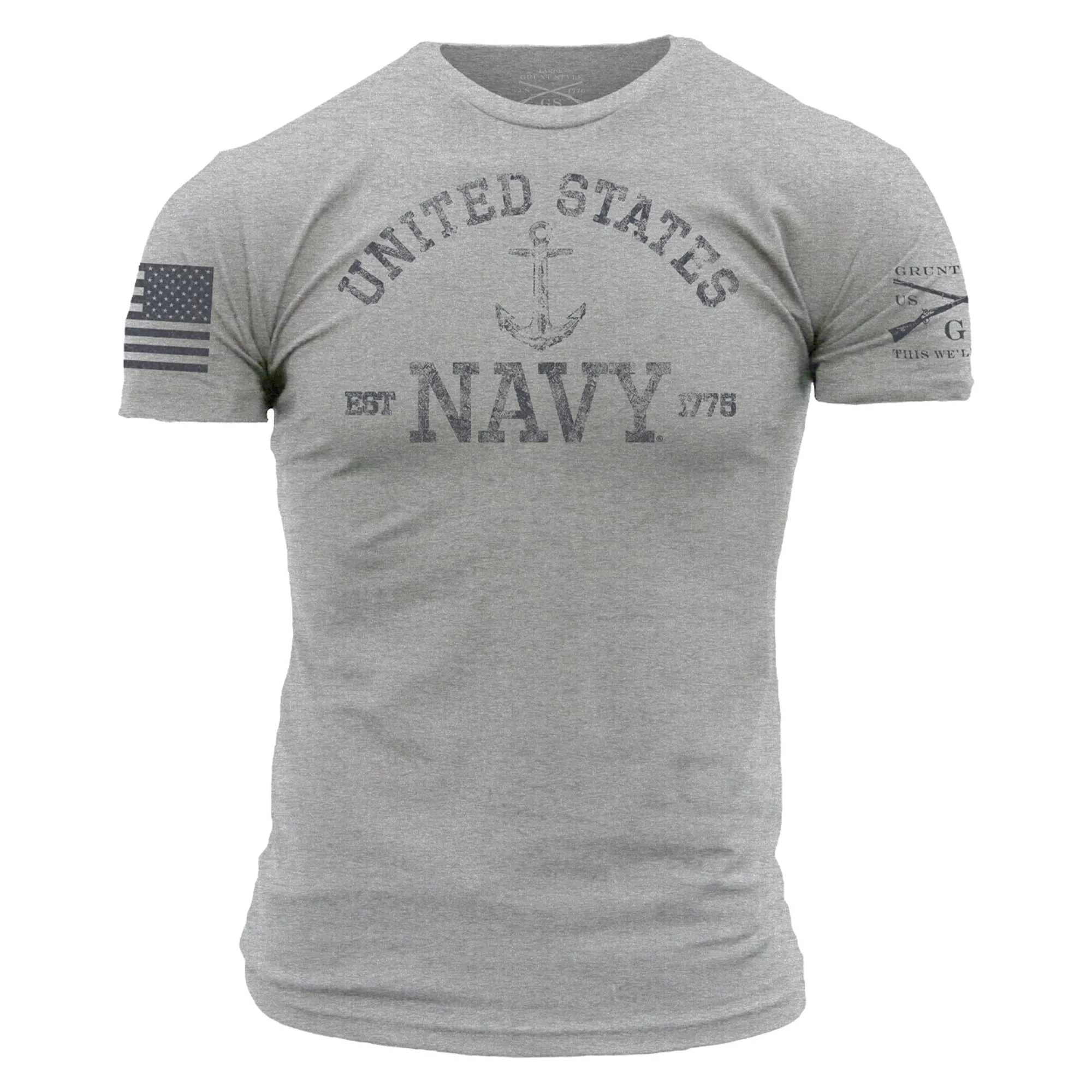 USN - Est. 1775 2.0 T-Shirt - Athletic Heather sold by Grunt Style product image thumbnail 5