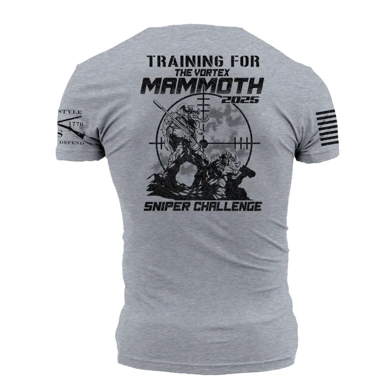 Mammoth Sniper Challenge 2025 Training T-Shirt - Dark Heather Gray sold by Grunt Style