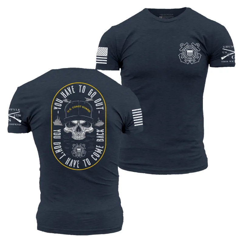 USCG - Guardians Of The Waves T-Shirt - Midnight Navy sold by Grunt Style