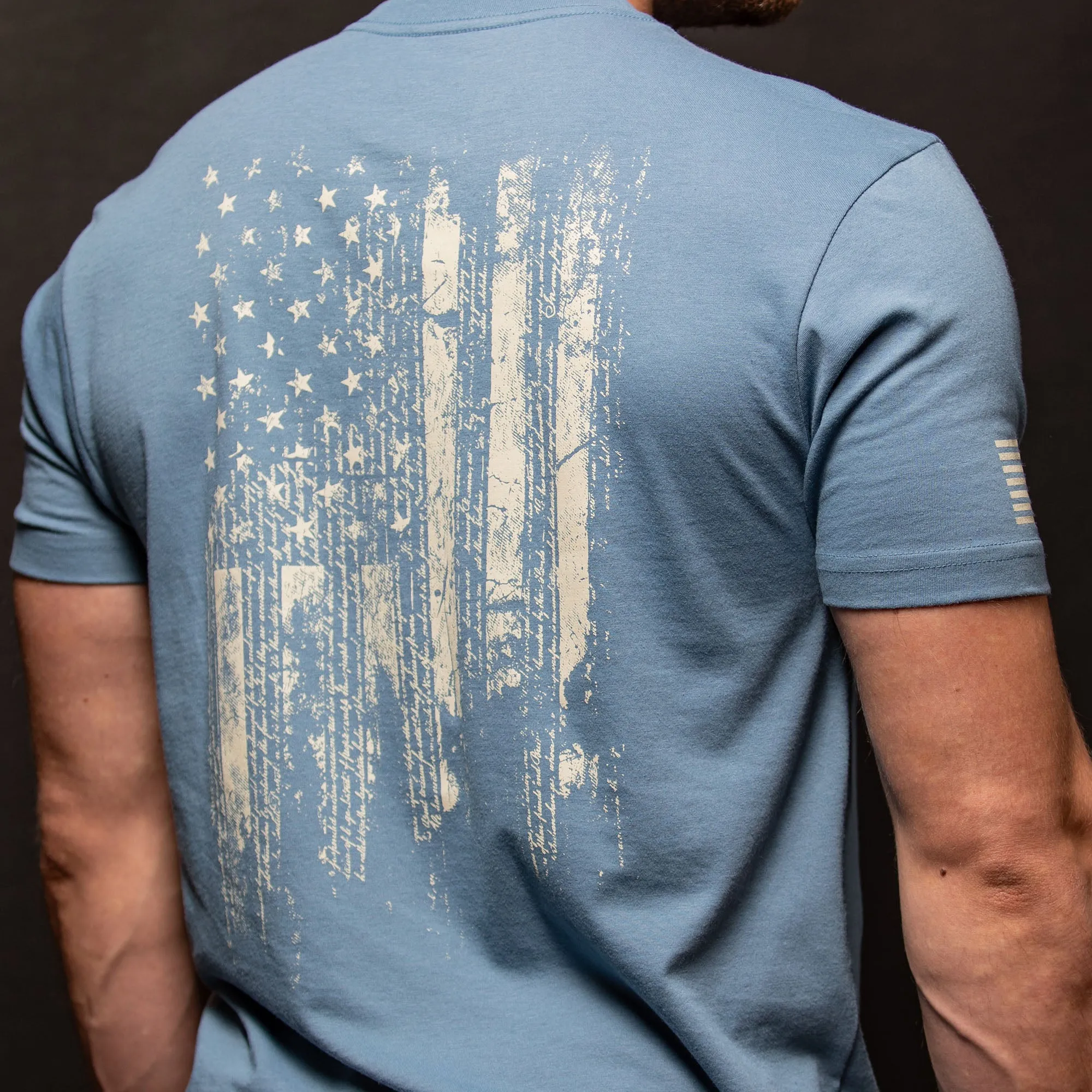 1776 Flag Pocket T-Shirt - Captain's Blue sold by Grunt Style product image thumbnail 4