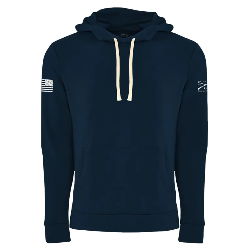 Premium Basic Hoodie - Midnight Navy sold by Grunt Style
