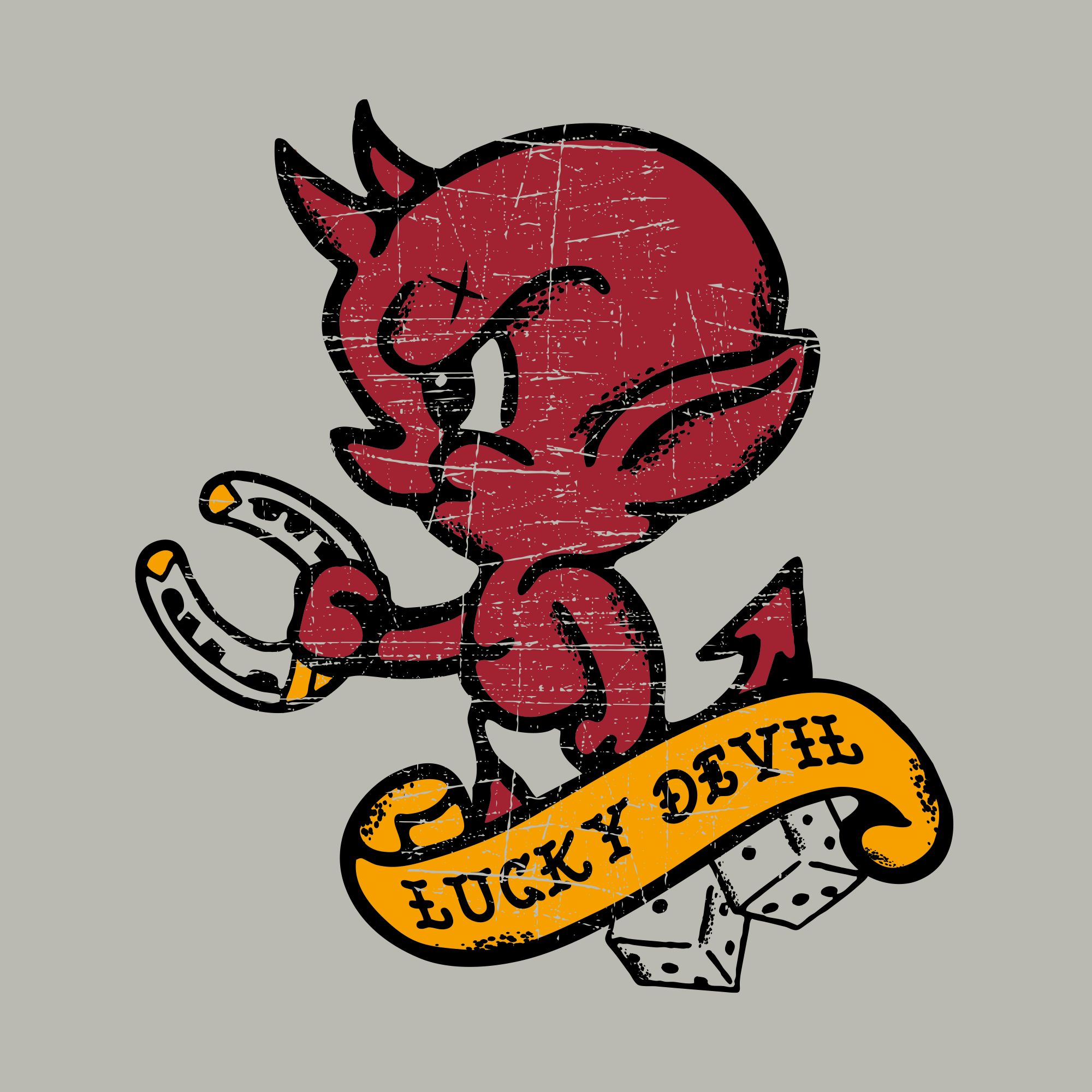 Lucky Devil T-Shirt - Sand sold by Grunt Style product image thumbnail 3