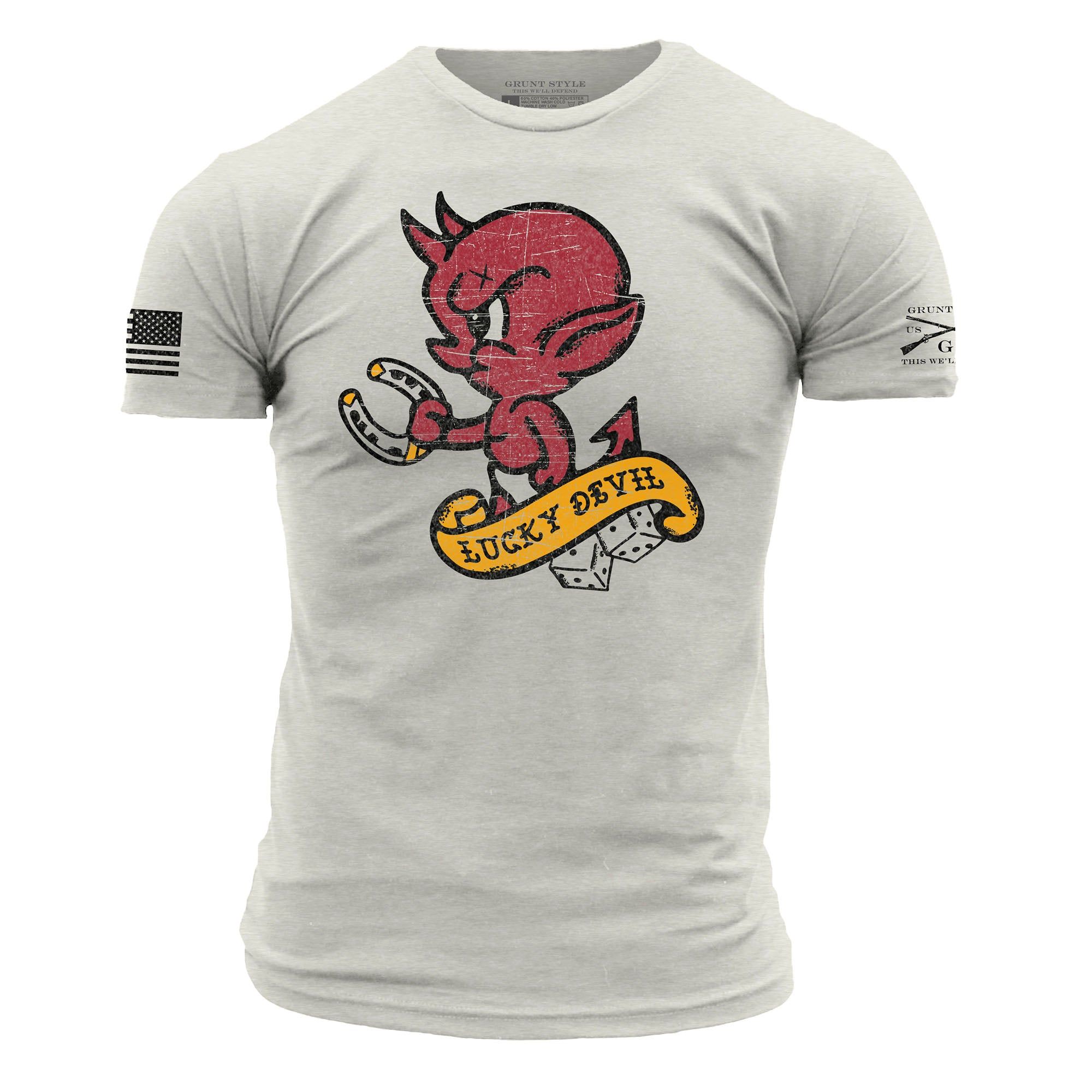 Lucky Devil T-Shirt - Sand sold by Grunt Style product image thumbnail 2