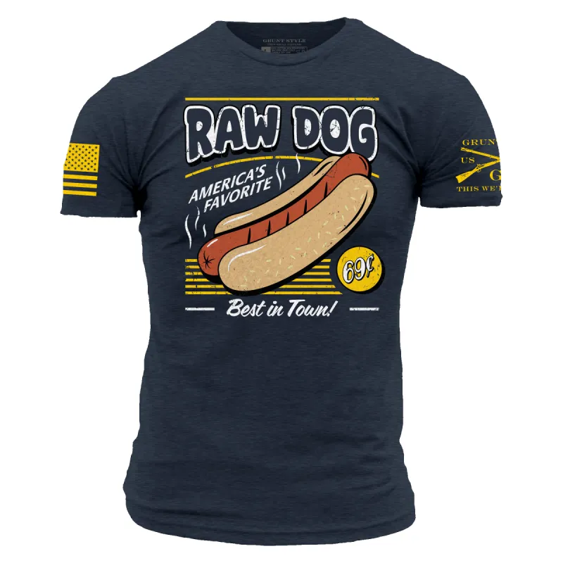 Raw Dog T-Shirt - Midnight Navy made by Grunt Style