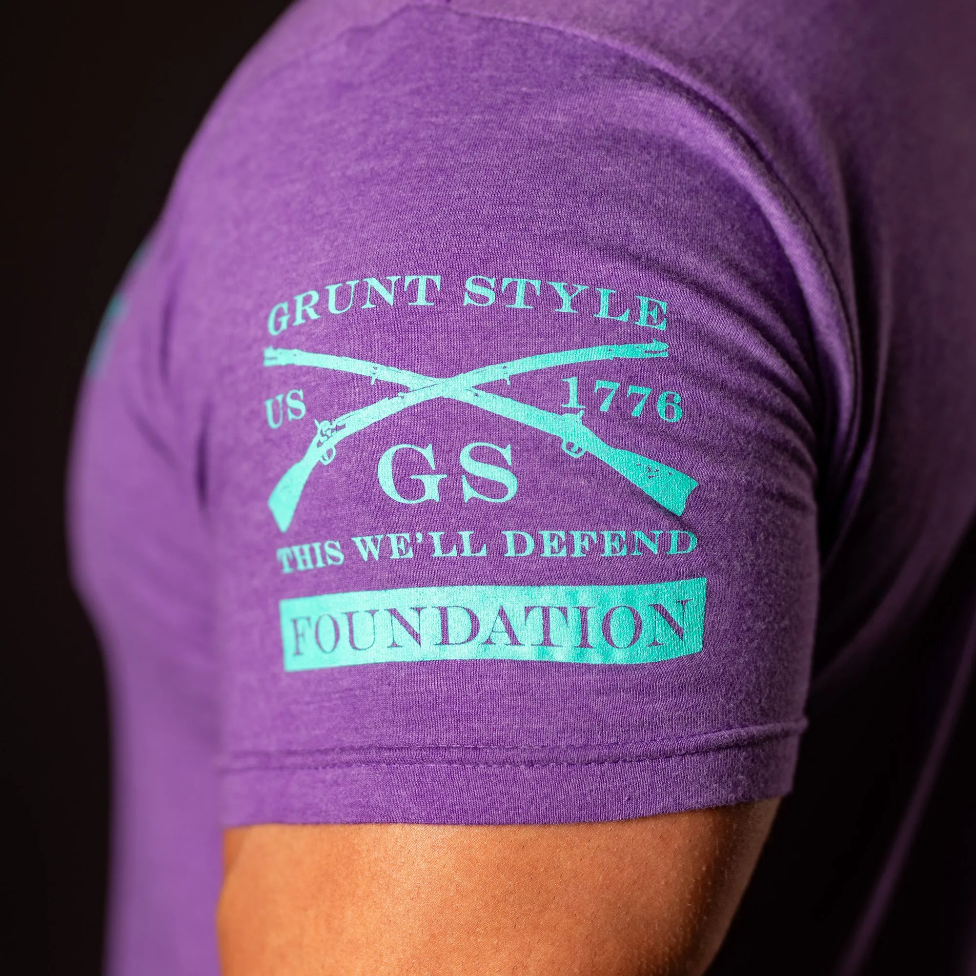Grunt Style Foundation No More T-Shirt - Purple Rush sold by Grunt Style product image thumbnail 3