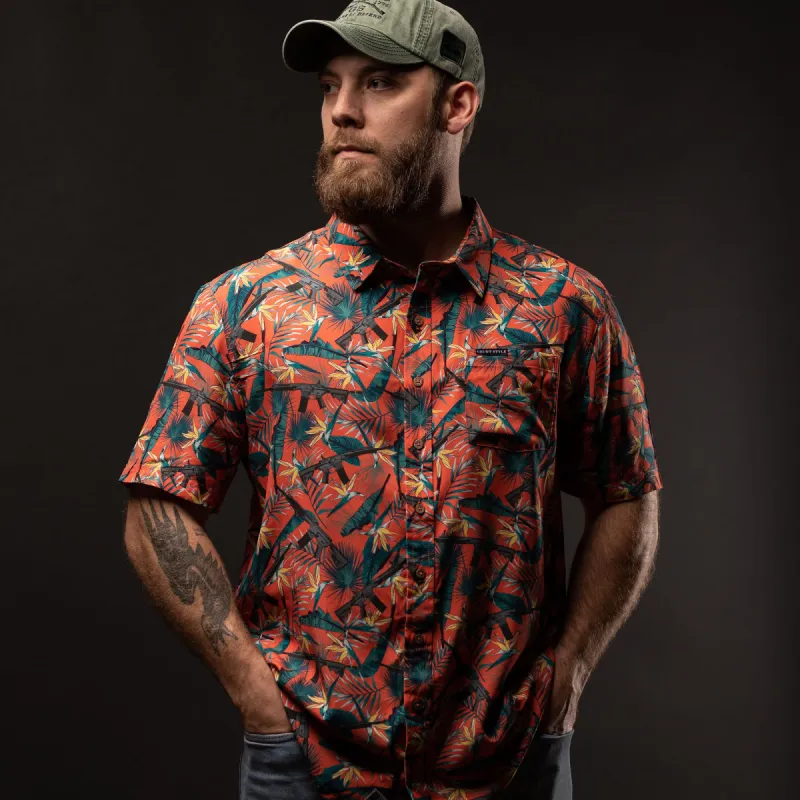 Men's At Ease Button Down - Range Paradise made by Grunt Style