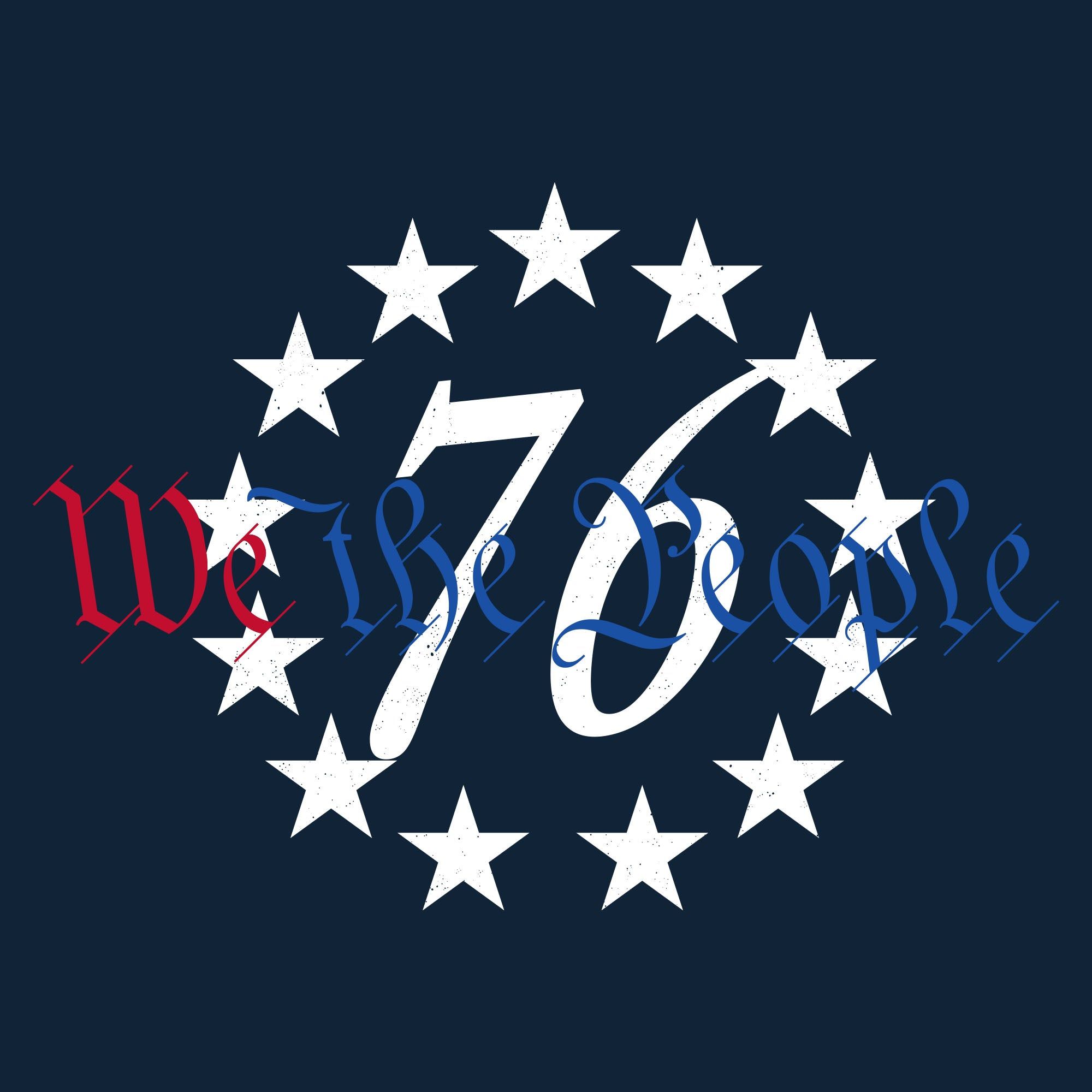 Women's 76 We The People T-Shirt - Midnight Navy sold by Grunt Style product image thumbnail 4