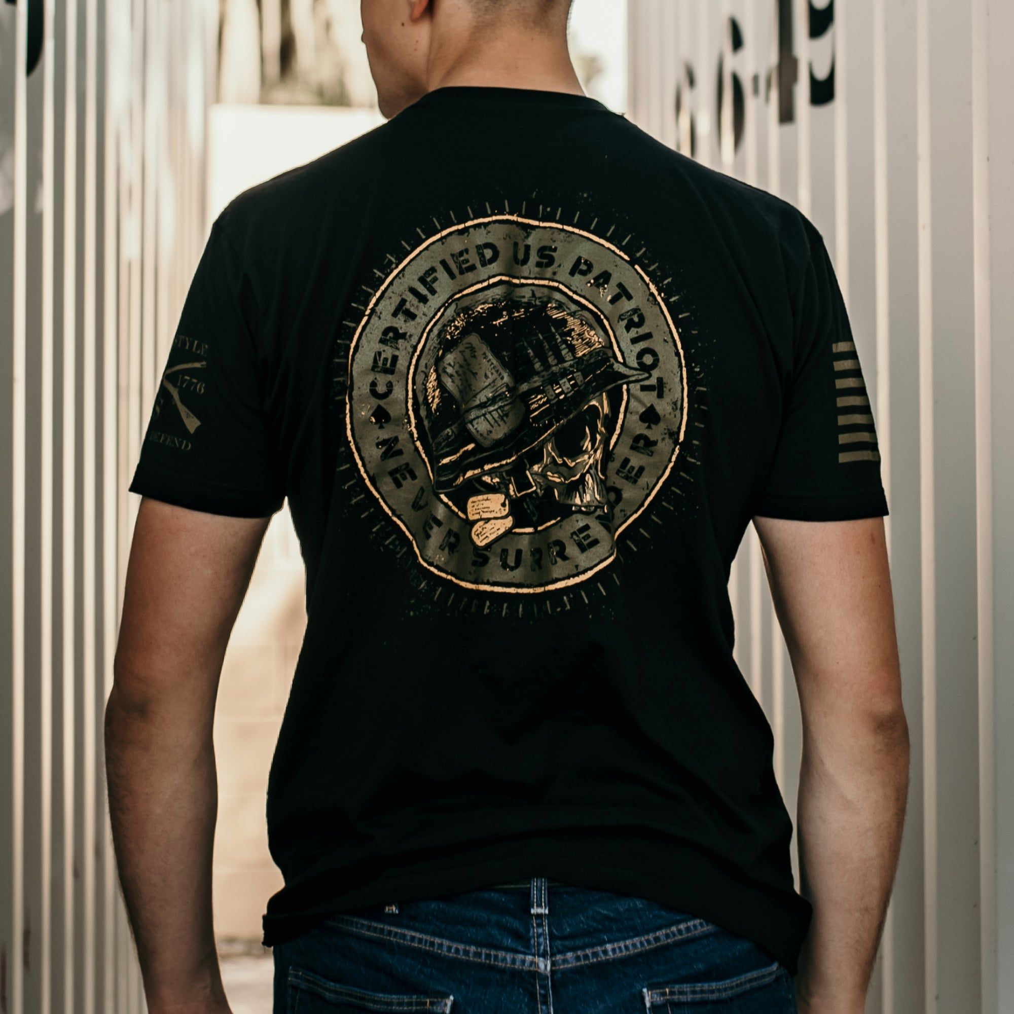 Patriot Seal T-Shirt - Black sold by Grunt Style product image thumbnail 3