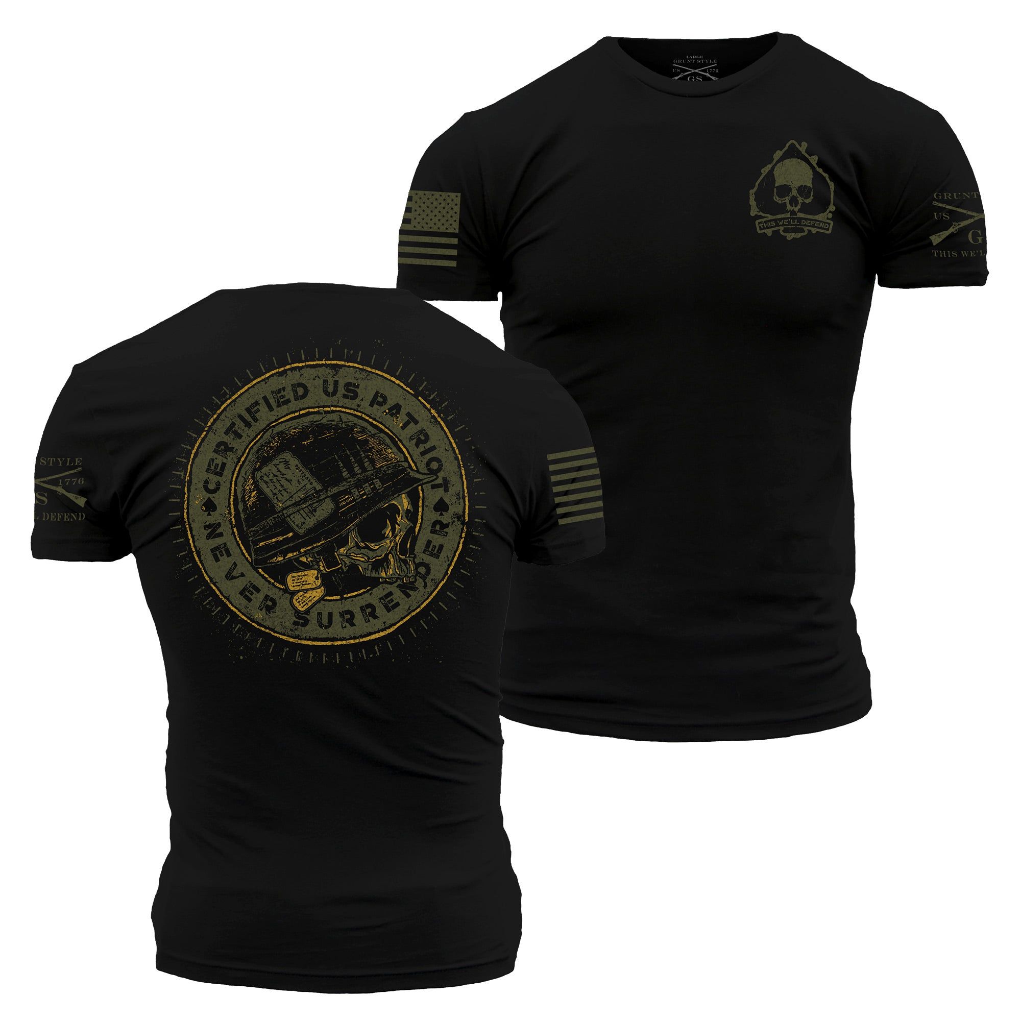 Patriot Seal T-Shirt - Black sold by Grunt Style