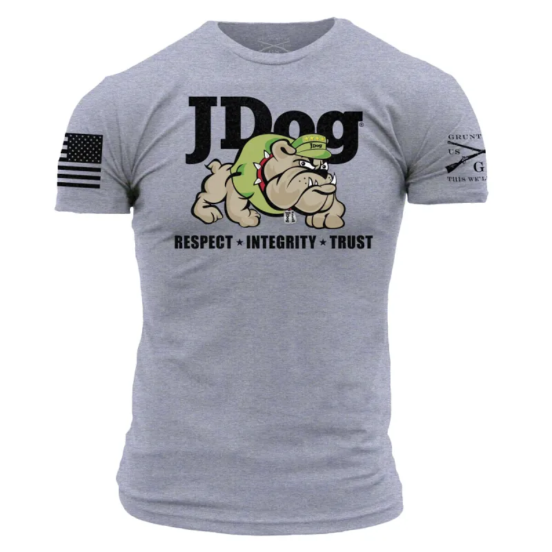 JDog T-Shirt - Heather Grey sold by Grunt Style