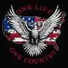 Women's One Life One Country Slim Fit T-Shirt - Black sold by Grunt Style