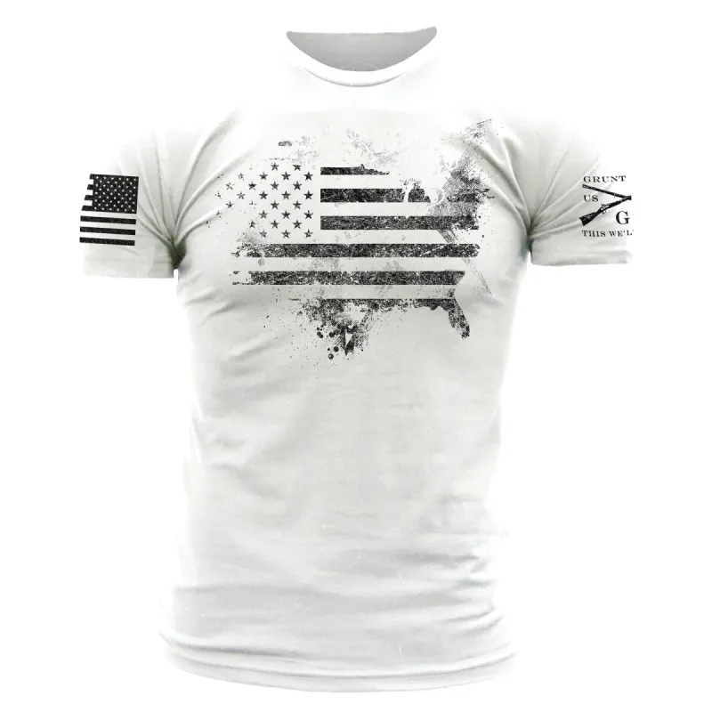American Acid T-Shirt - White sold by Grunt Style