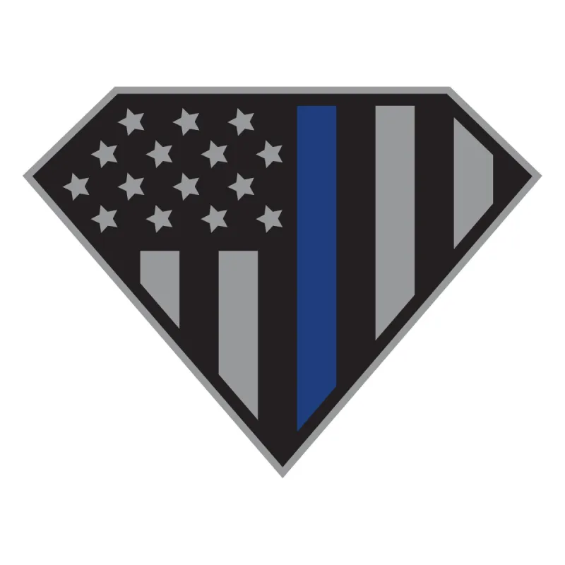 Blue Line Crest Embroidered Patch sold by Grunt Style