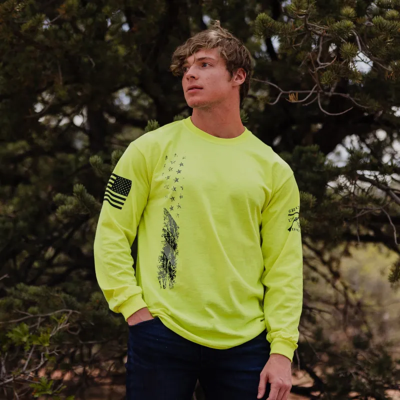 True Colors Long Sleeve - Safety Green sold by Grunt Style