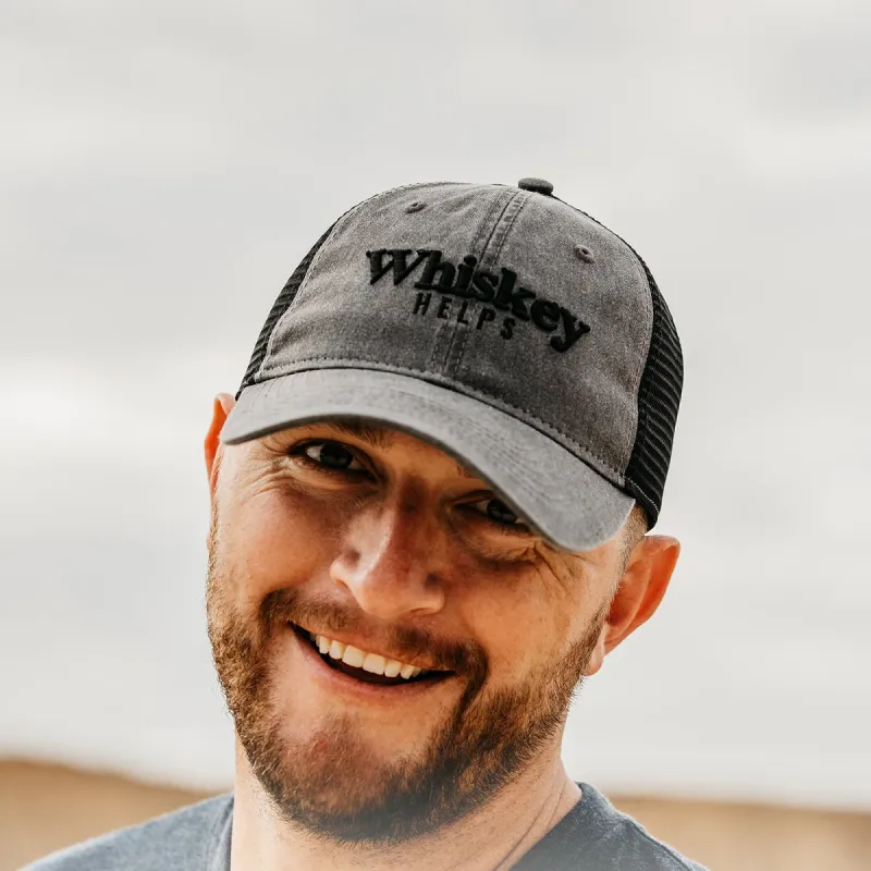 Whiskey Helps™ Hat sold by Grunt Style
