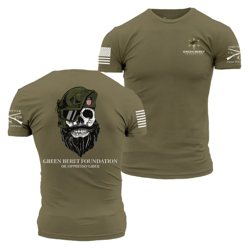 Green Beret Foundation's "Bearded Bastard" T-Shirt sold by Grunt Style
