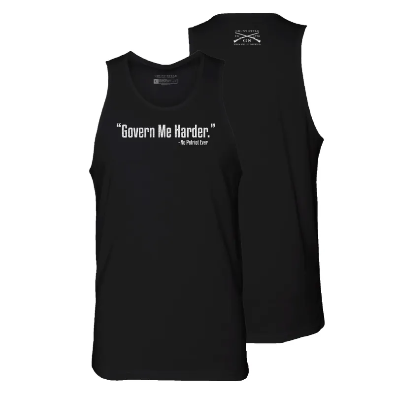 Govern Me Harder Tank - Black sold by Grunt Style
