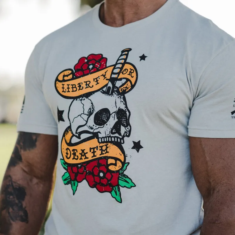 Liberty or Death T-Shirt - Sand sold by Grunt Style