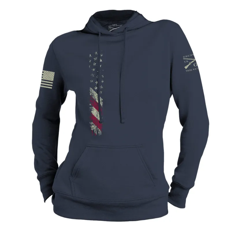 Women's True Colors Hoodie - Navy sold by Grunt Style