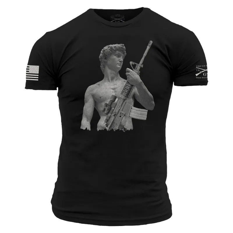 Men's Tactical David T-Shirt - Black sold by Grunt Style