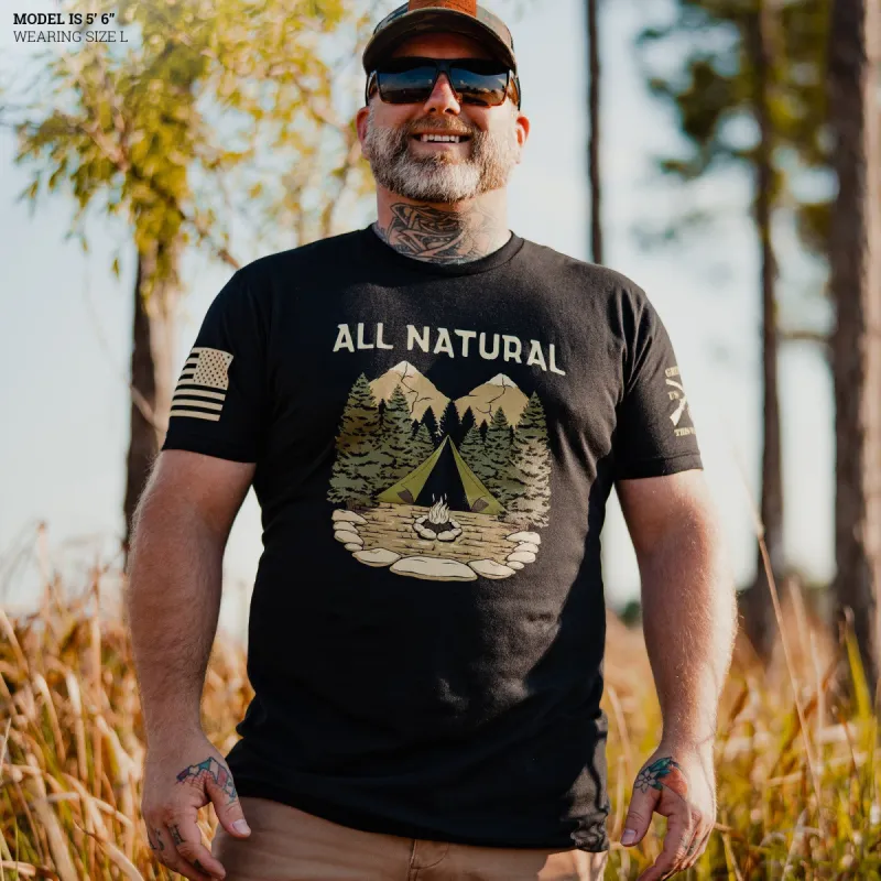 All Natural T-Shirt - Black sold by Grunt Style