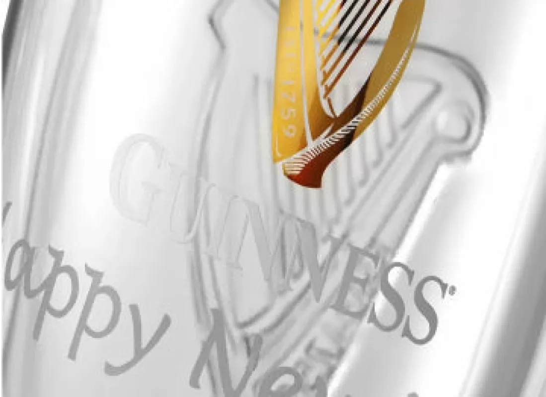 Glassware Personalization made by Guinness
