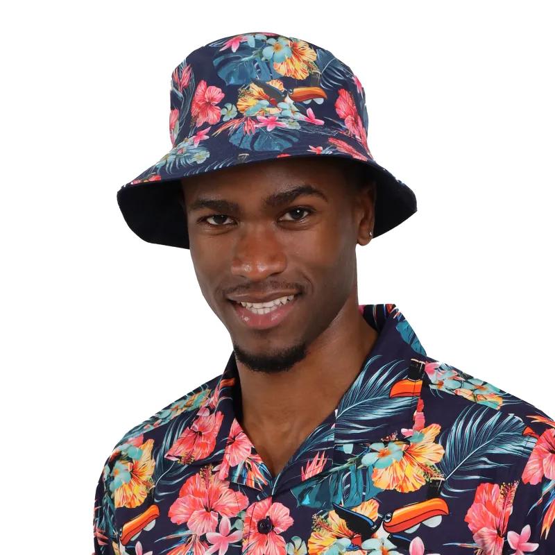 Guinness Hawaiian Reversible Bucket Hat made by Guinness