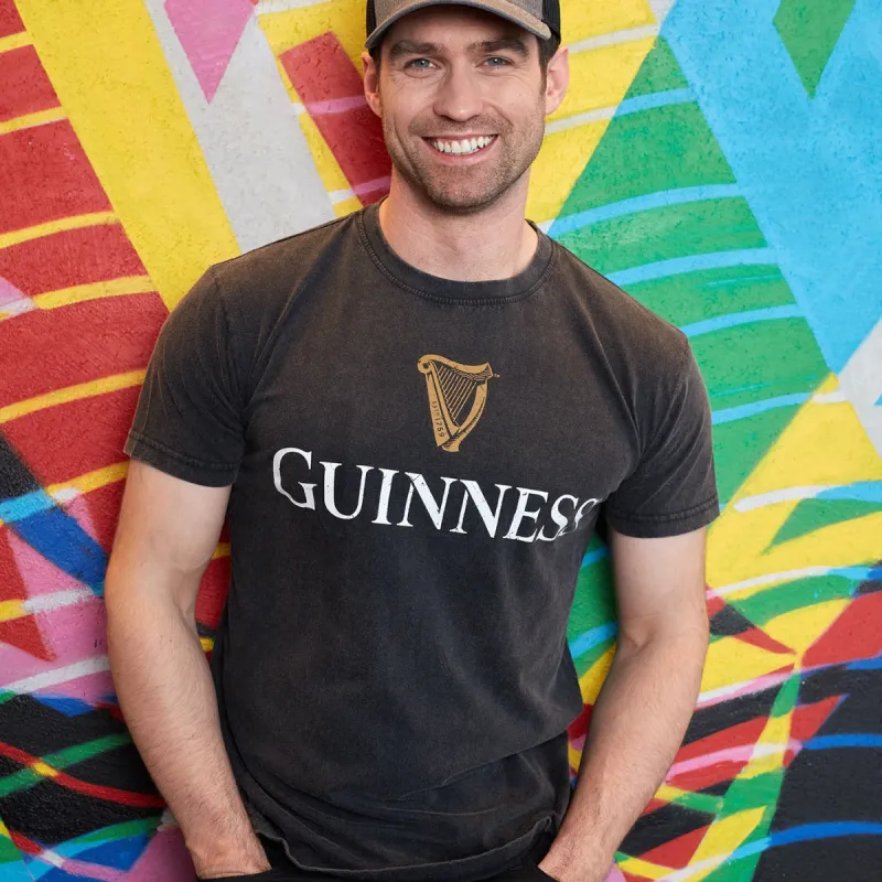 GuinnessĀ® Distressed Trademark Label T-Shirt sold by Guinness