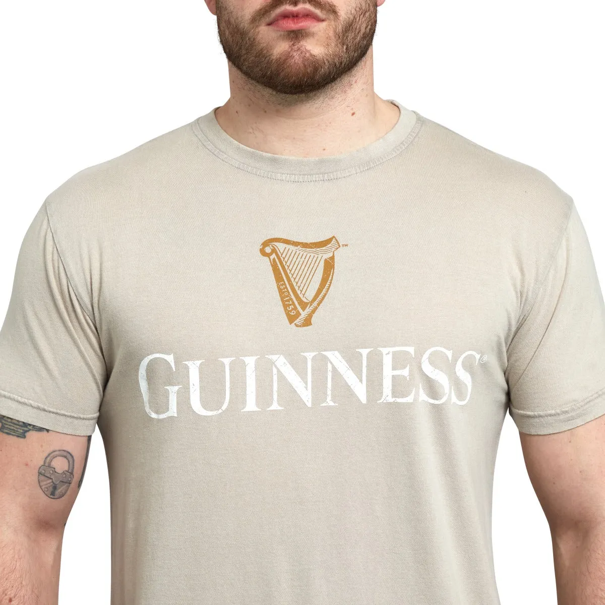 Beige Guinness Harp Premium Tee sold by Guinness product image thumbnail 3
