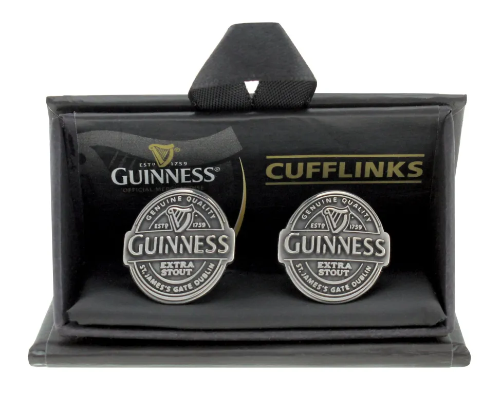 Guinness Antique Label Cufflinks made by Guinness