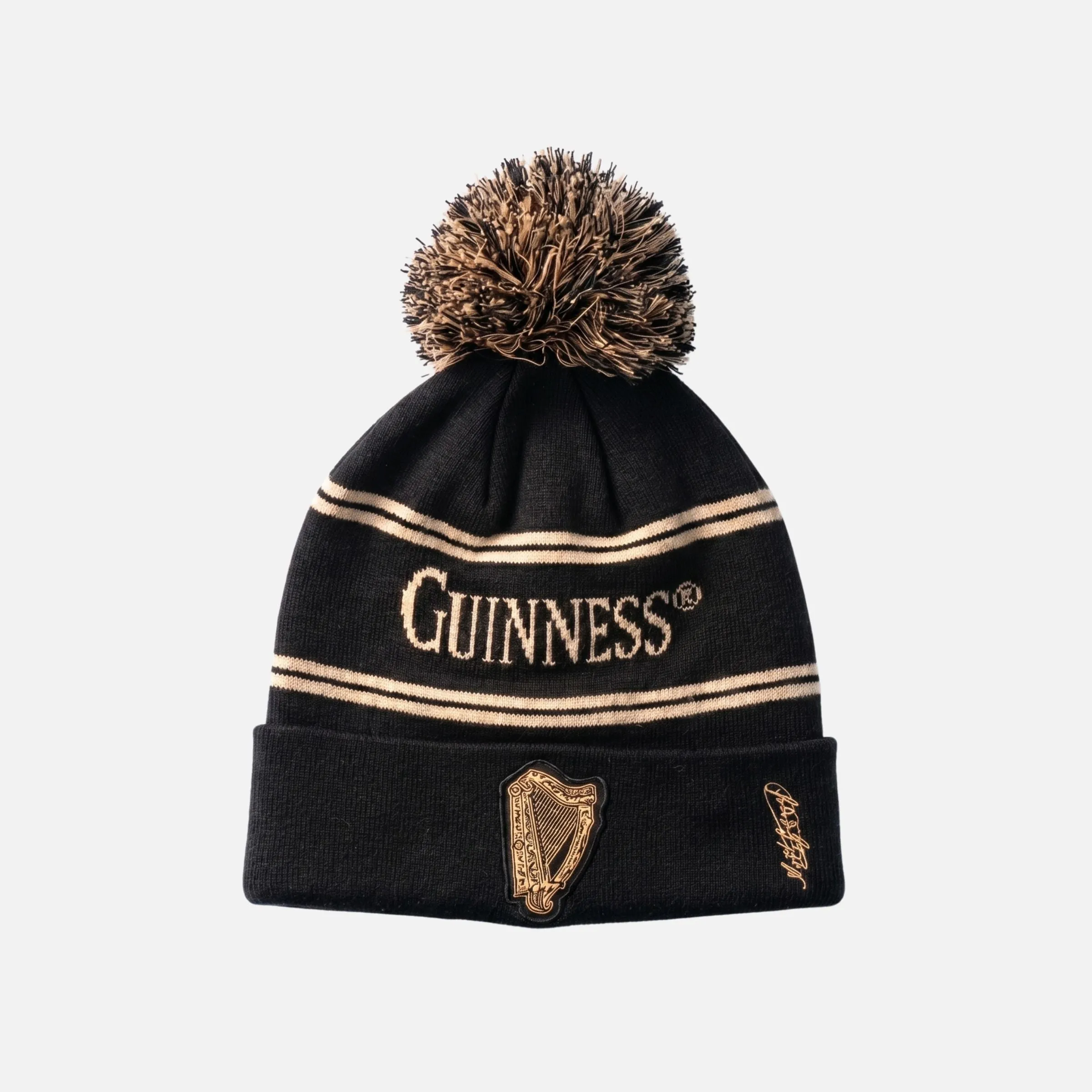 Guinness Black & Gold Sports Beanie – Vintage Harp Knit sold by Guinness product image thumbnail 2