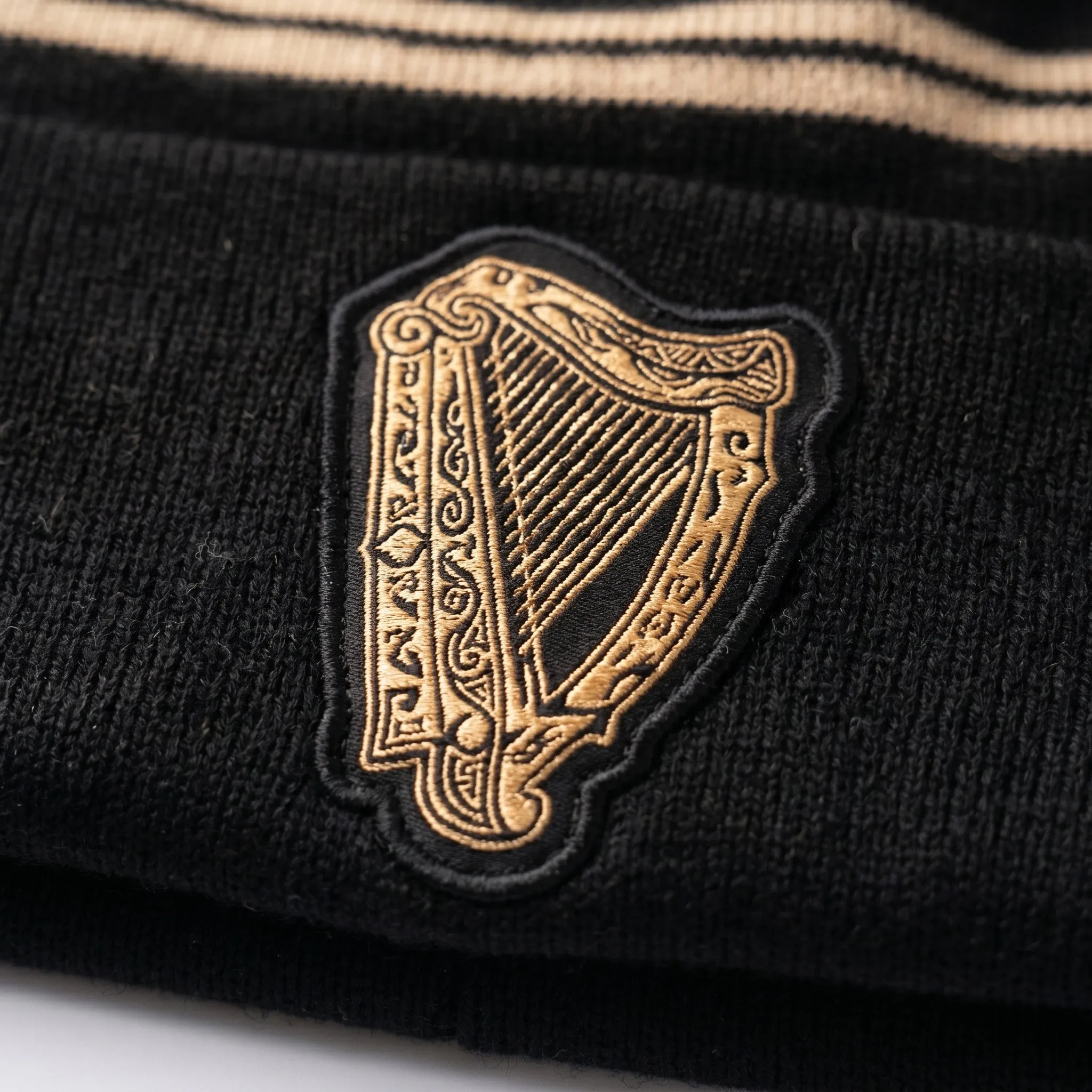 Guinness Black & Gold Sports Beanie – Vintage Harp Knit sold by Guinness product image thumbnail 3