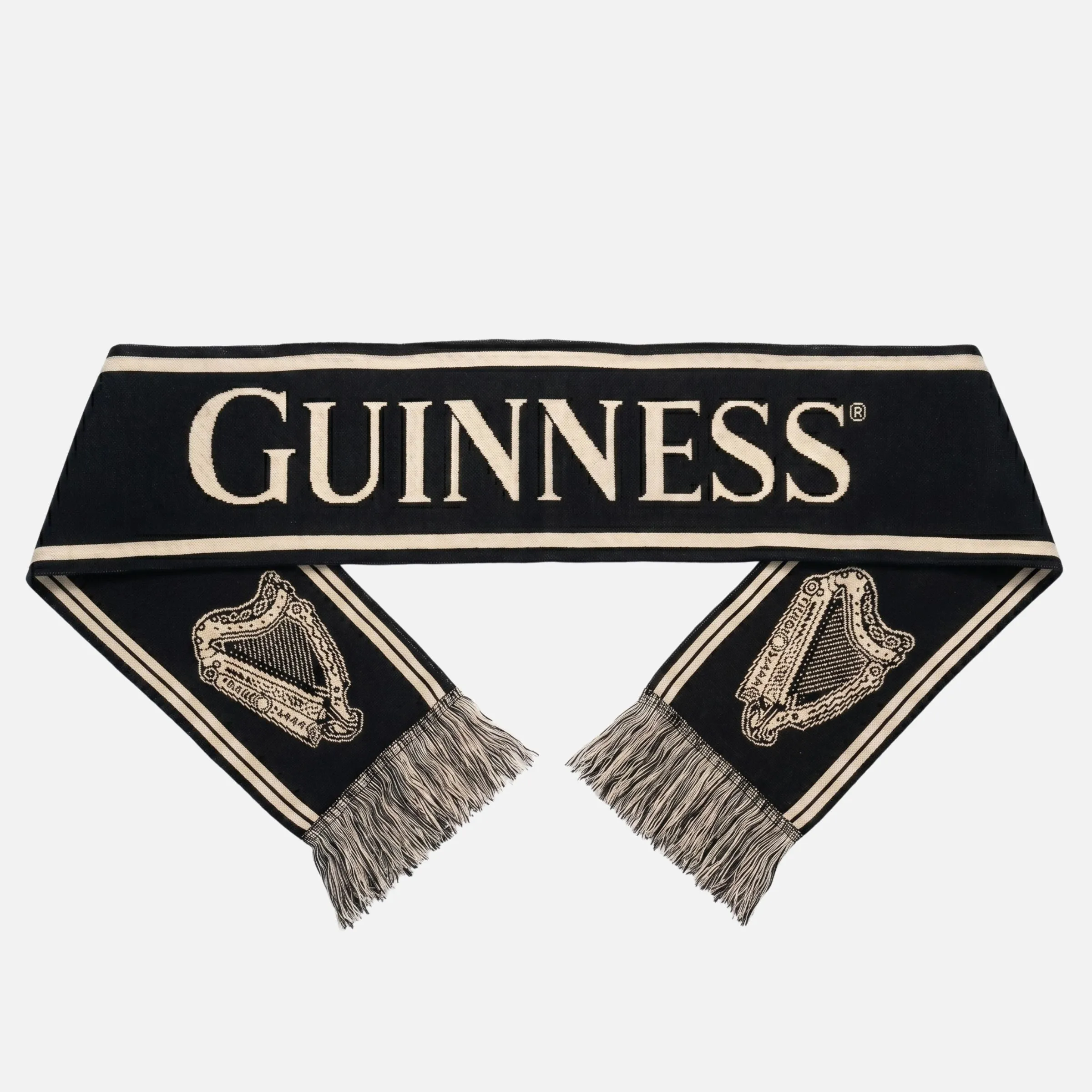 Guinness Black & Gold Sports Scarf – Vintage Harp Knit sold by Guinness product image thumbnail 2