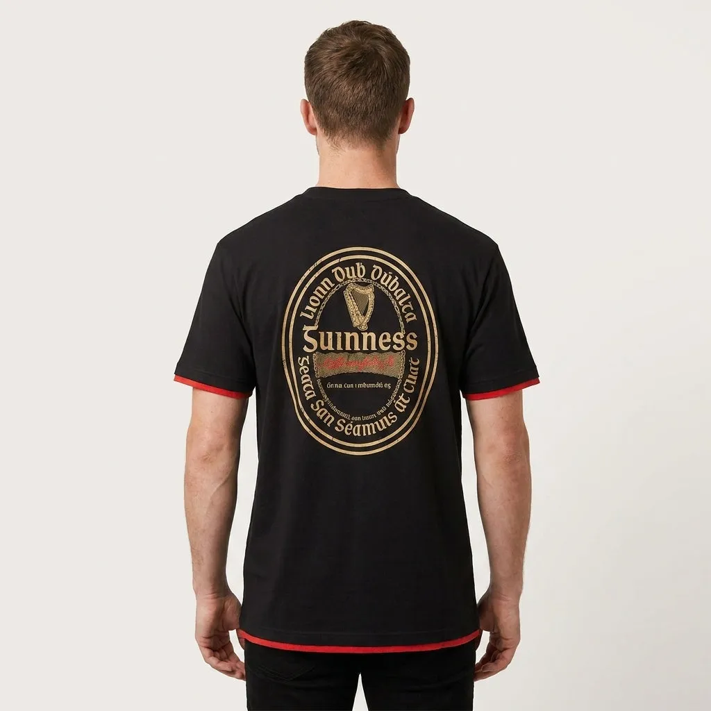 Guinness Gaelic Label Black Tee sold by Guinness product image thumbnail 4