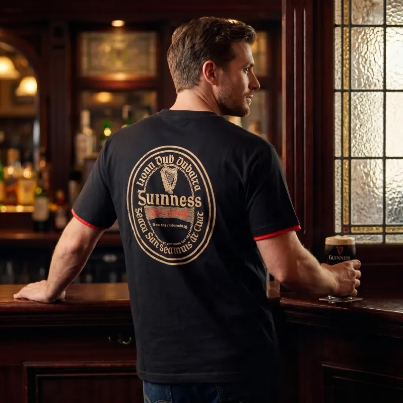 Guinness Irish Label Black Tee made by Guinness