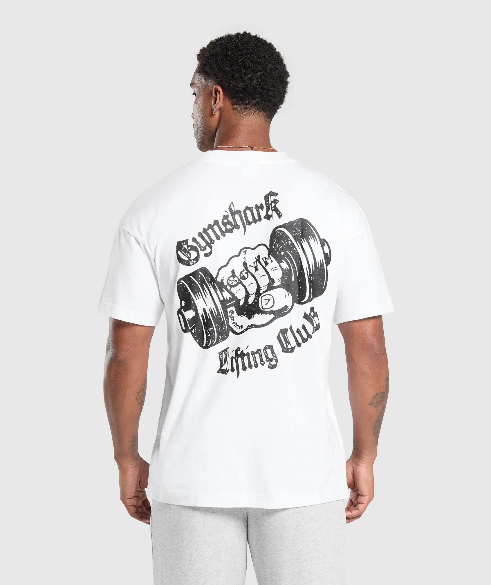 Gymshark Lifting Club Apparel Graphic T-Shirt - White sold by Gymshark