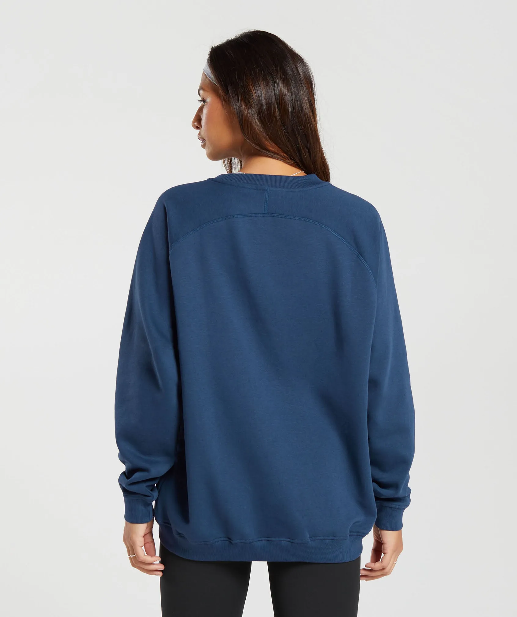 Gymshark Training Oversized Fleece Sweatshirt - Ash Blue sold by Gymshark product image thumbnail 2