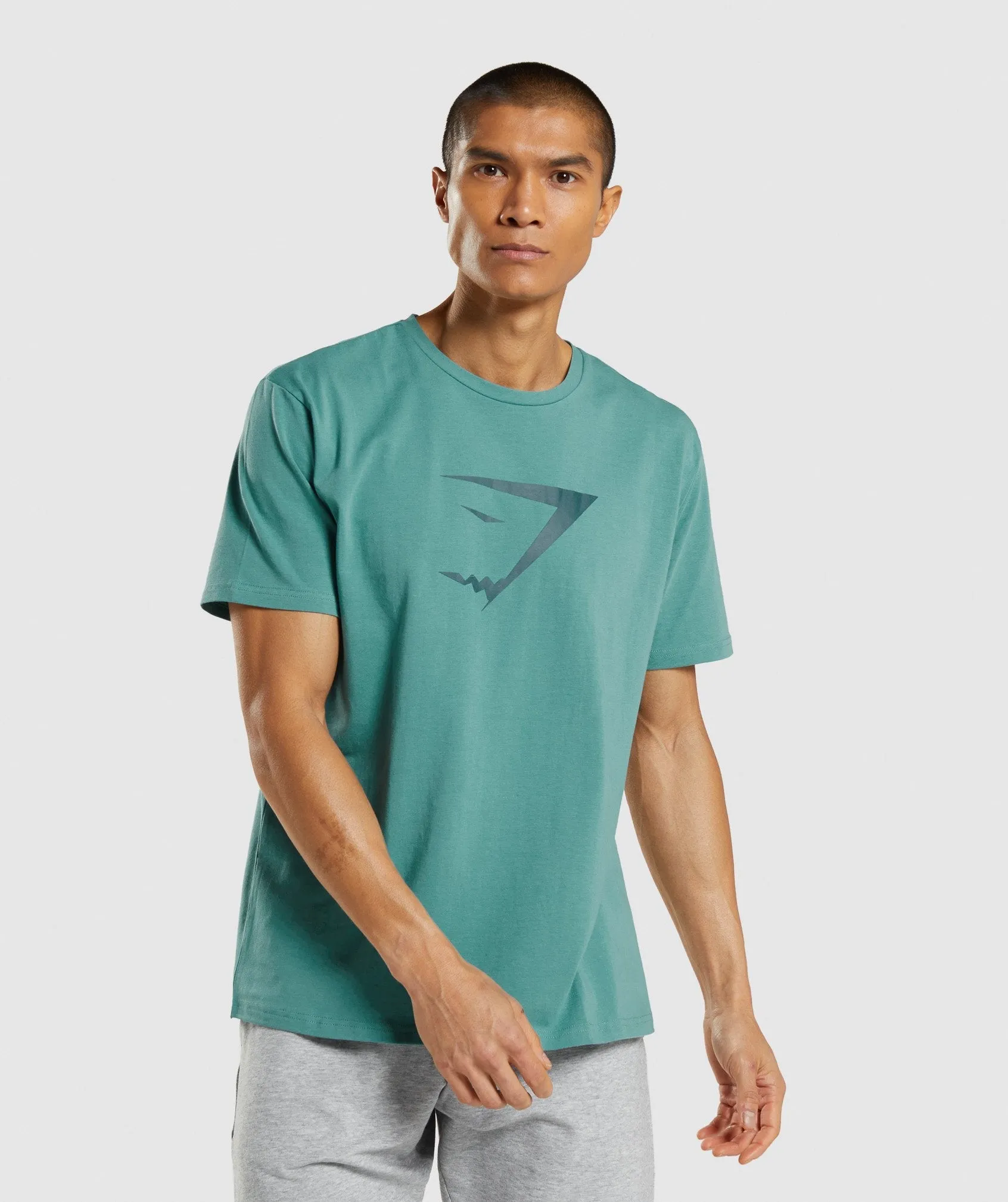 Gymshark Sharkhead Infill T-Shirt - Teal sold by Gymshark