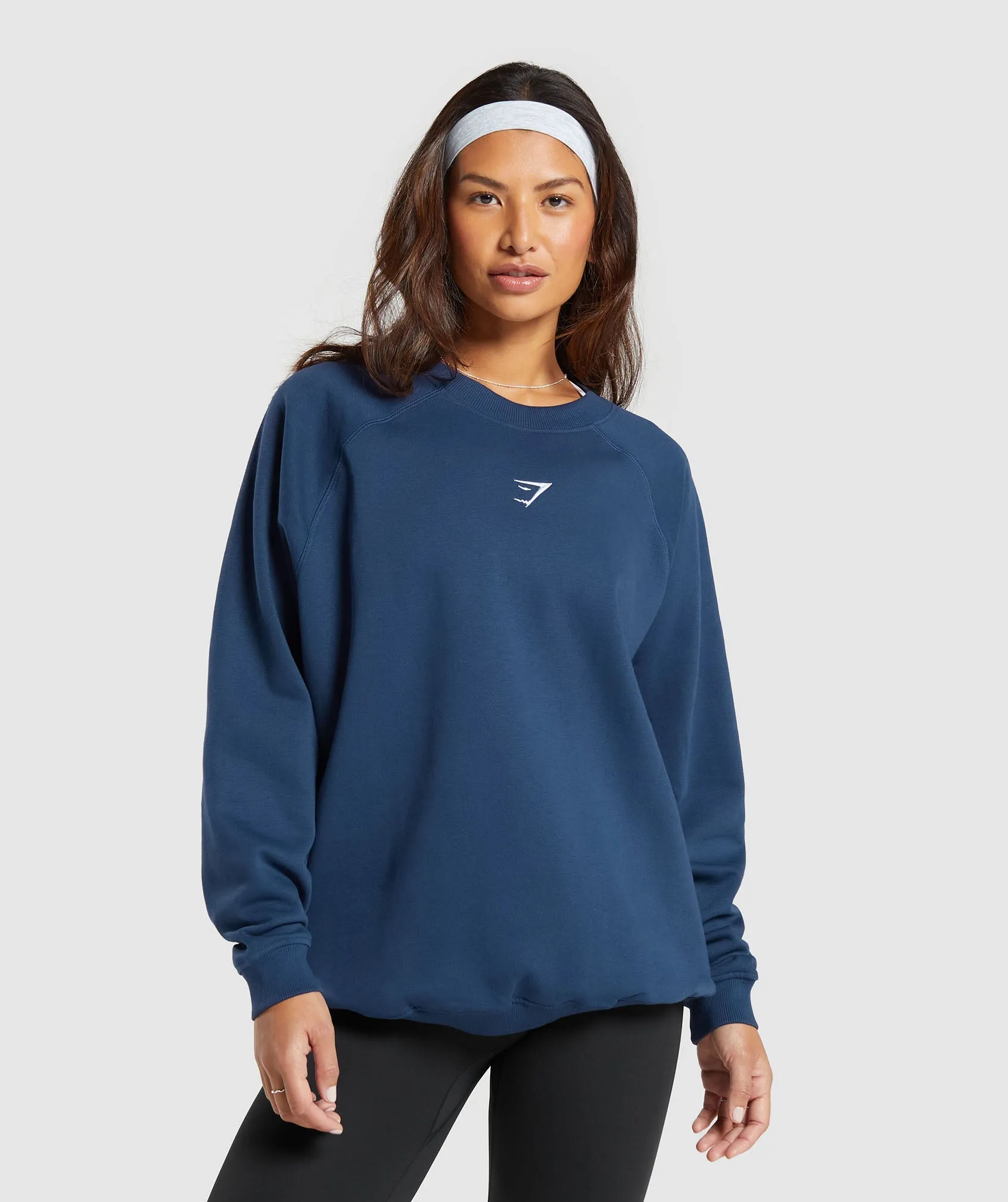 Gymshark Training Oversized Fleece Sweatshirt - Ash Blue sold by Gymshark