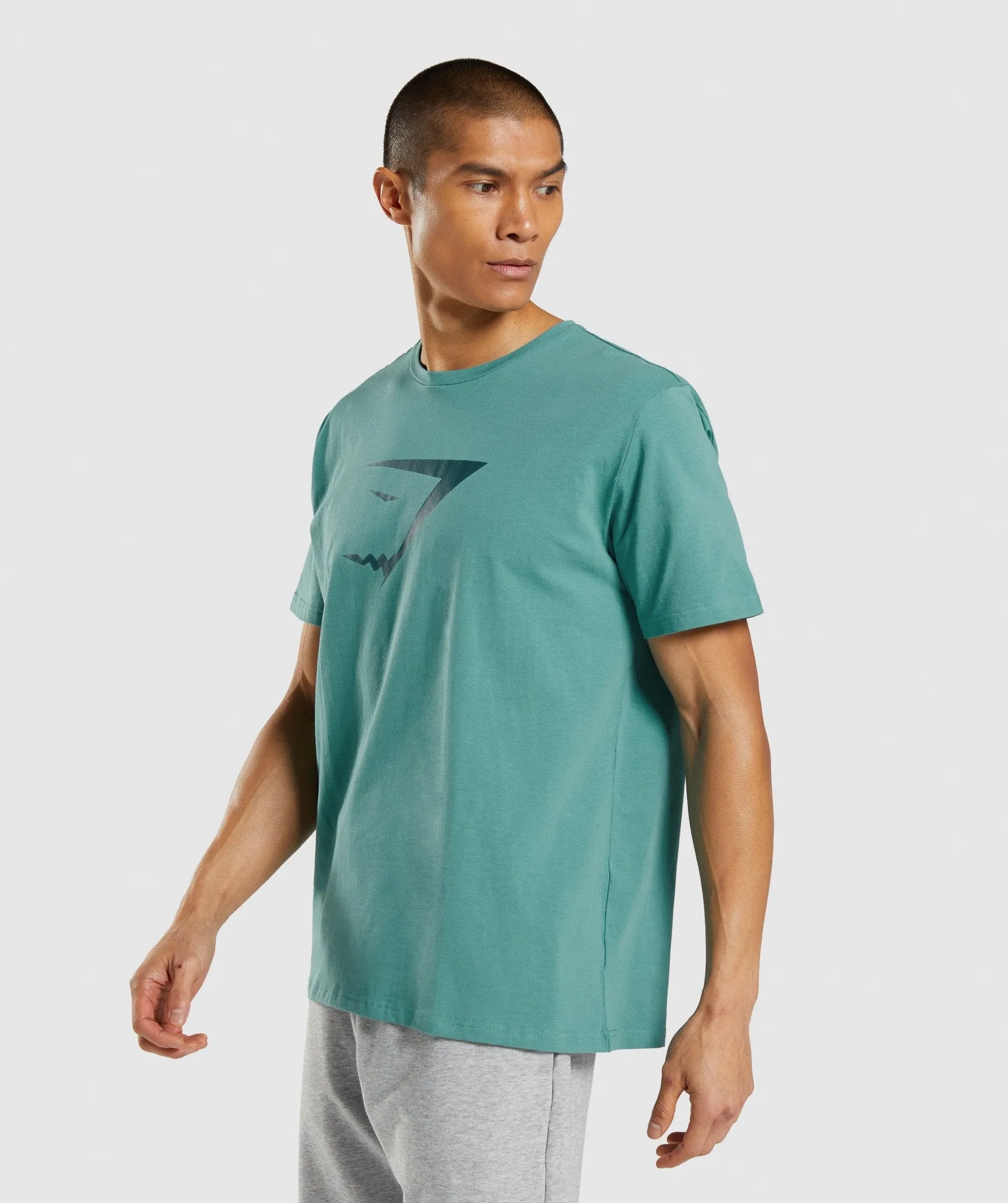 Gymshark Sharkhead Infill T-Shirt - Teal sold by Gymshark product image thumbnail 3